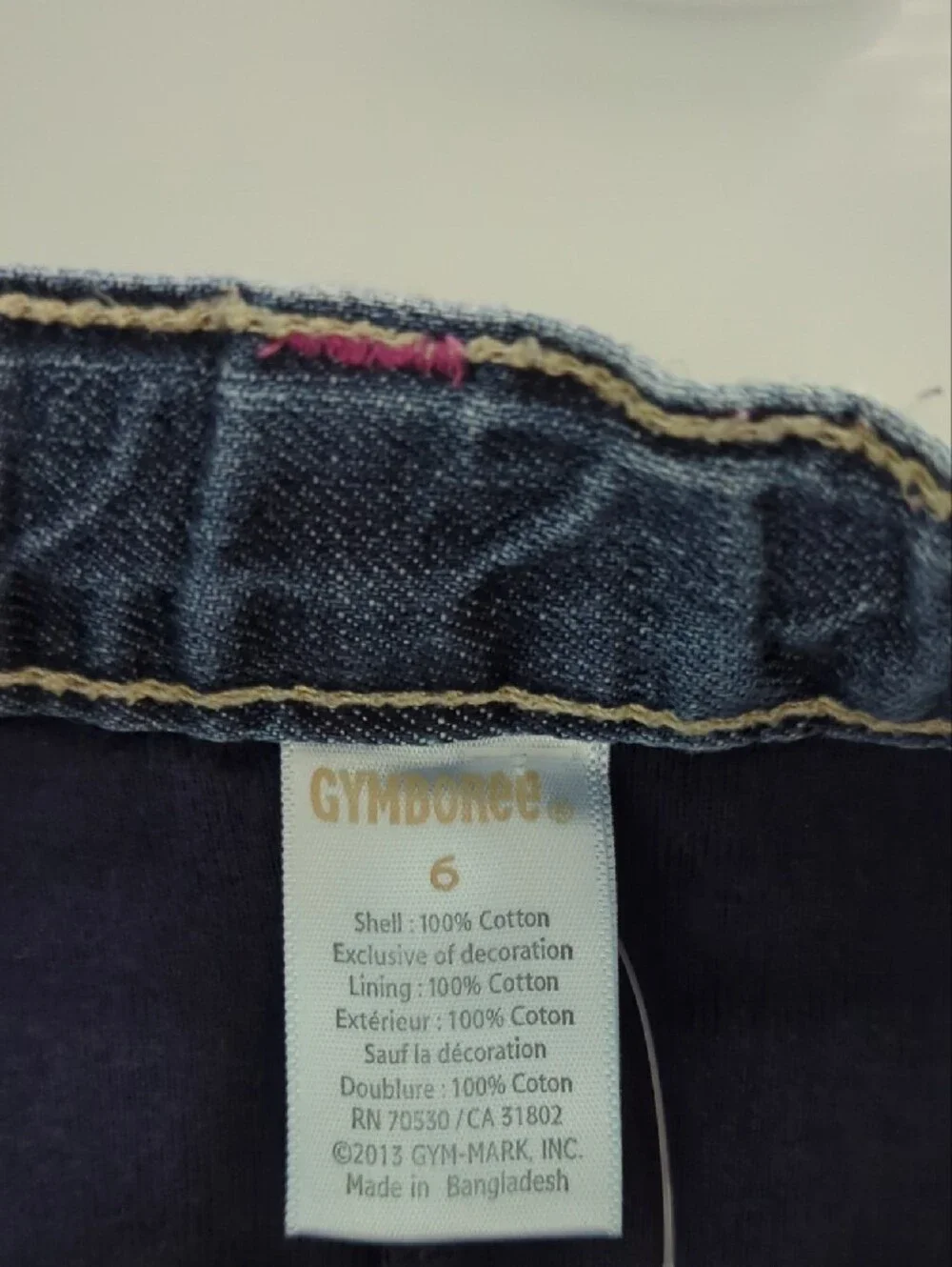 Gymboree Blue Denim Mini Skirt with Orange Fox Embroidery